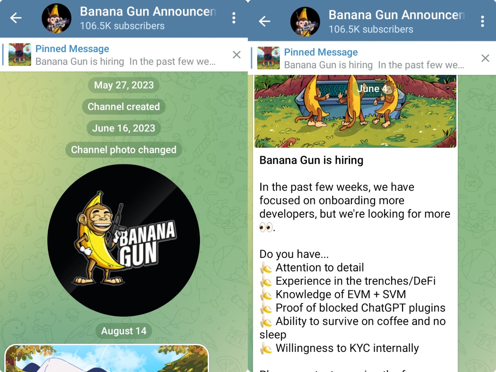 banana gun bot