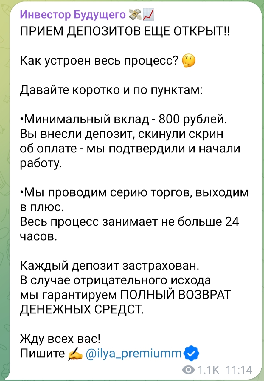 Илья Платонов Телеграм