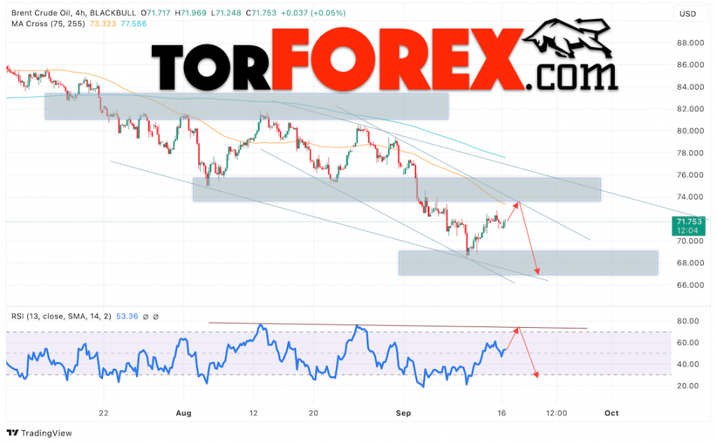 Нефть прогноз цены Brent на 17 сентября 2024