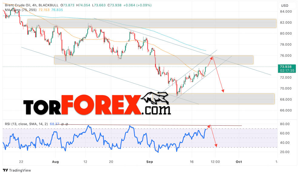 Нефть прогноз цены Brent на 20 сентября 2024