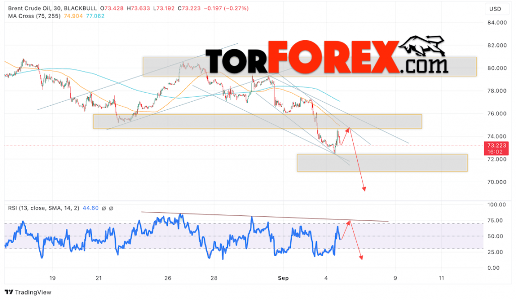 Нефть прогноз цены Brent на 5 сентября 2024