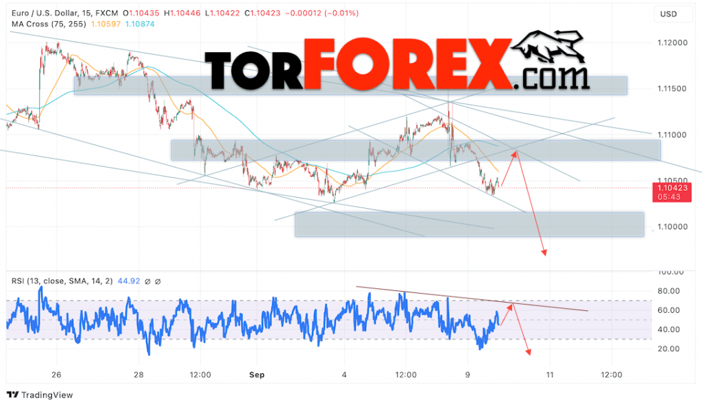 Прогноз Евро Доллар EUR/USD на 10 сентября 2024