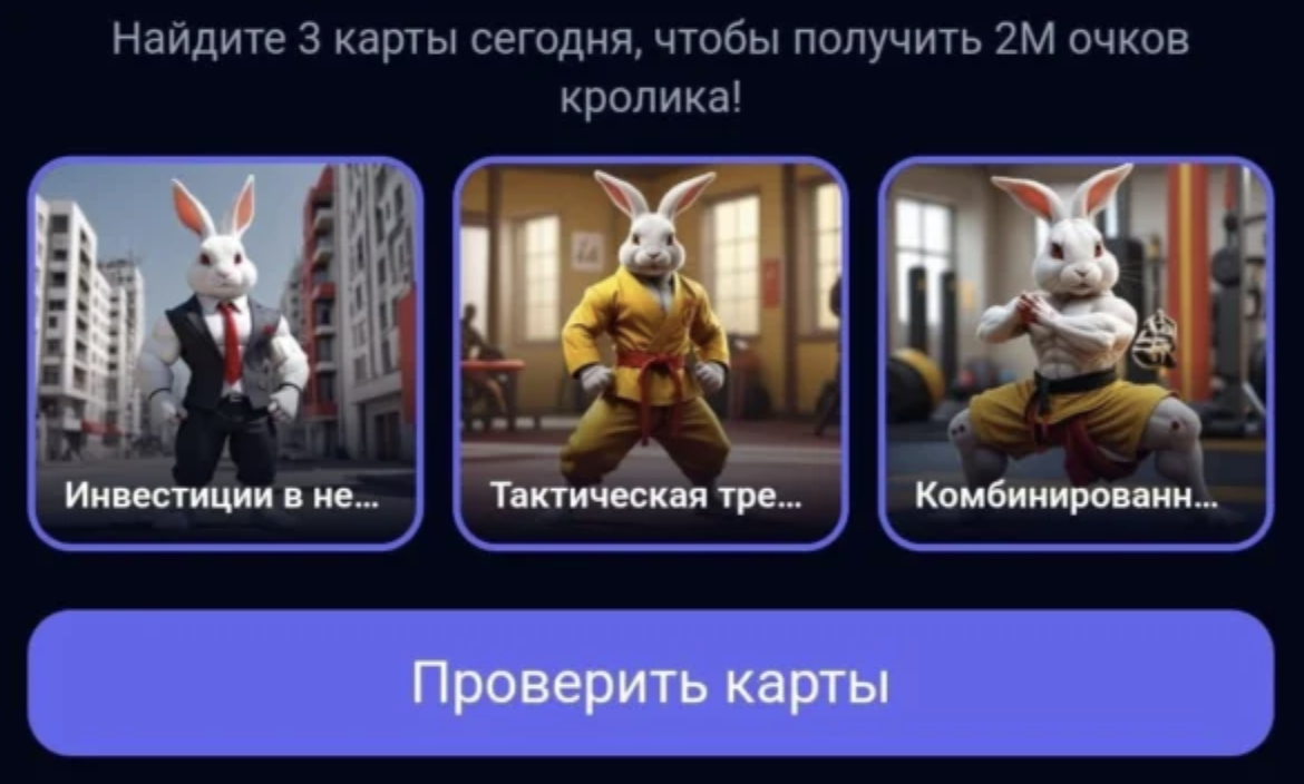 комбо ​​Rocky Rabbit 2 сентября