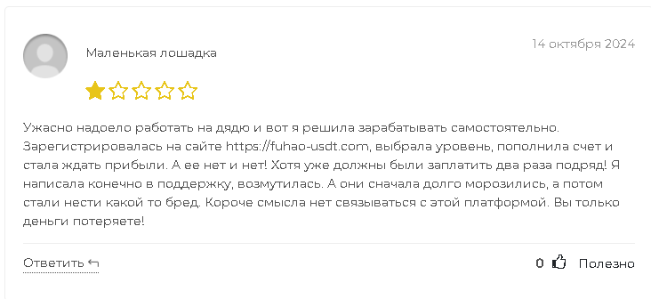 fuhao usdt заработок