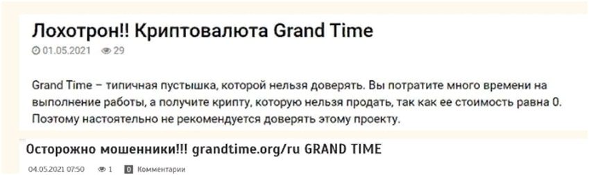 Grand Time отзывы
