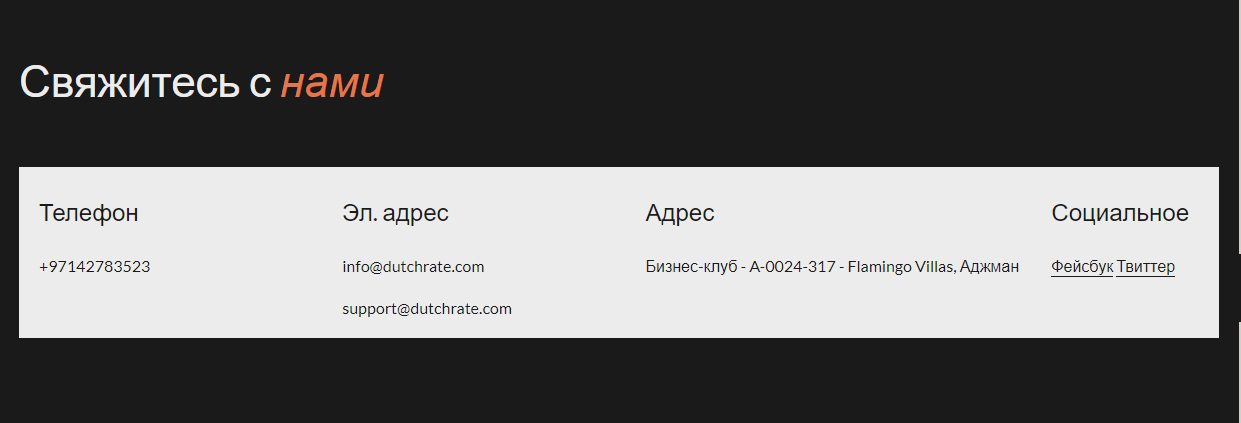 Контакты