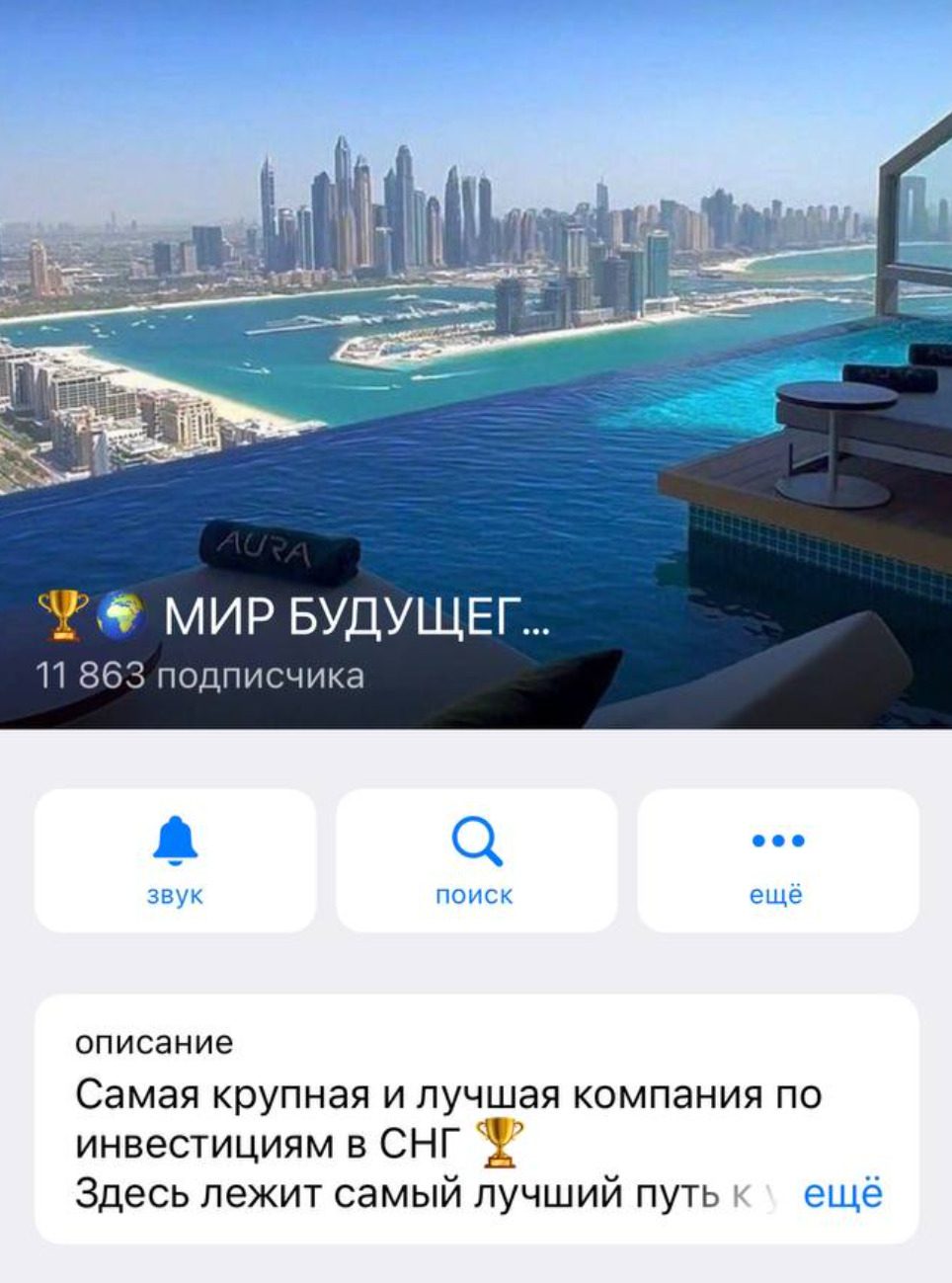 ТГ канал Мир будущего