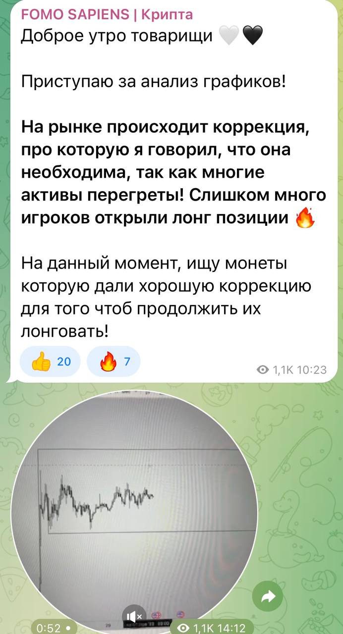 ТГ канал FOMO SAPIENS
