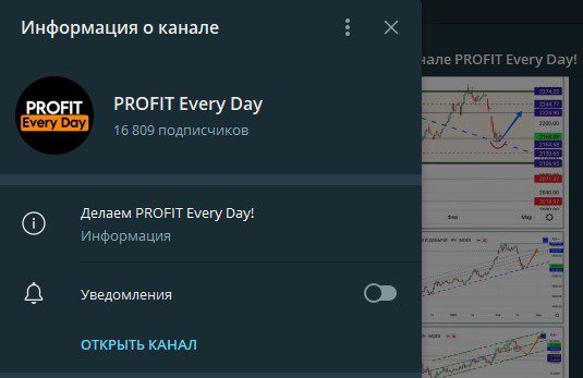 Информация о канале PROFIT Every Day