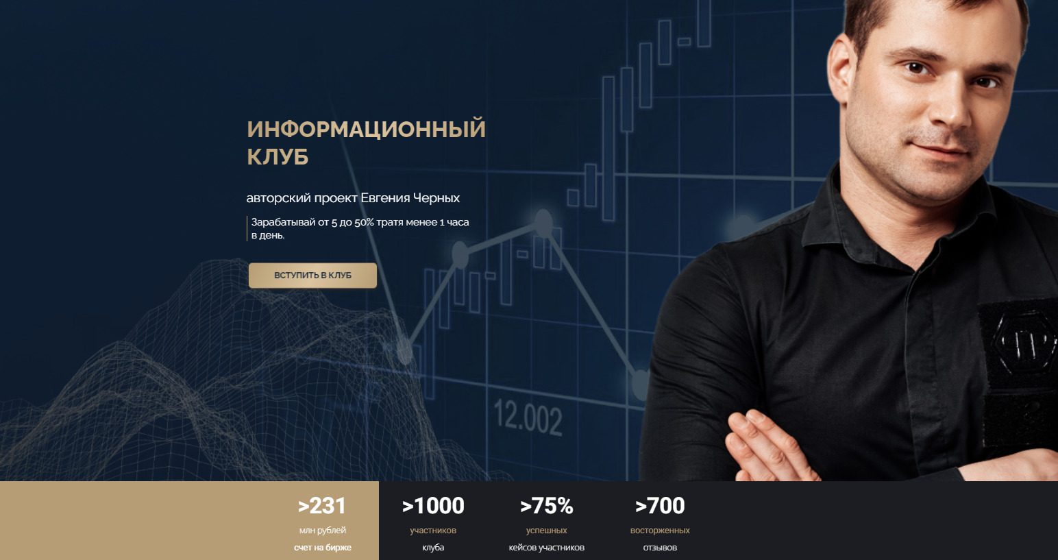 Сайт проекта Антикризисный Клуб Евгения Черных