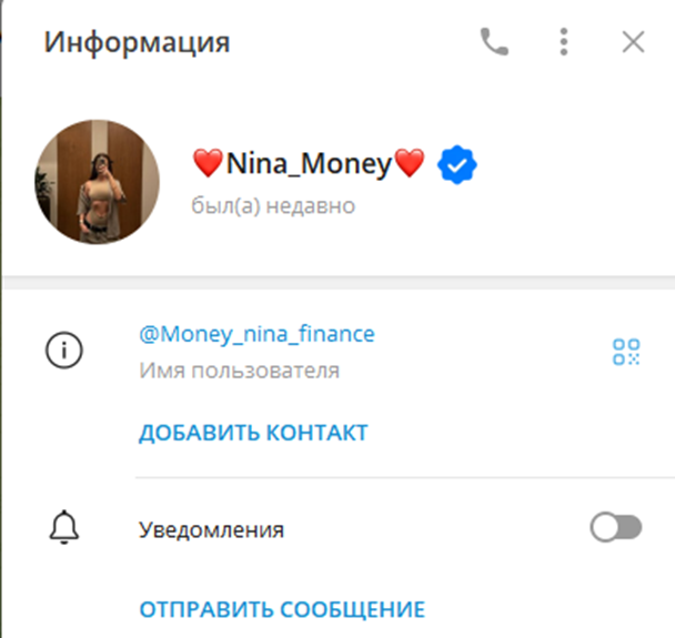 money nina finance разоблачение