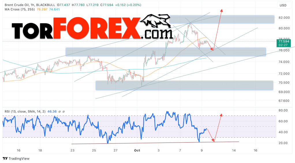 Нефть прогноз цены Brent на 10 октября 2024