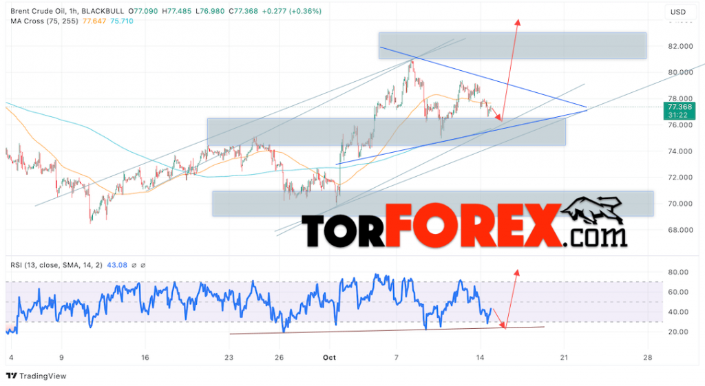 Нефть прогноз цены Brent на 15 октября 2024