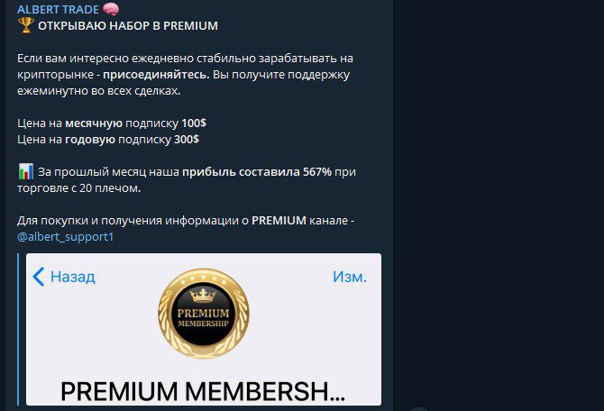 Обучение в Albert Trade