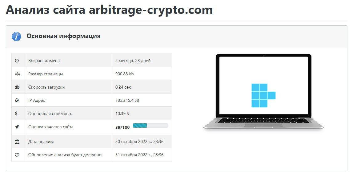 Проверка сайта