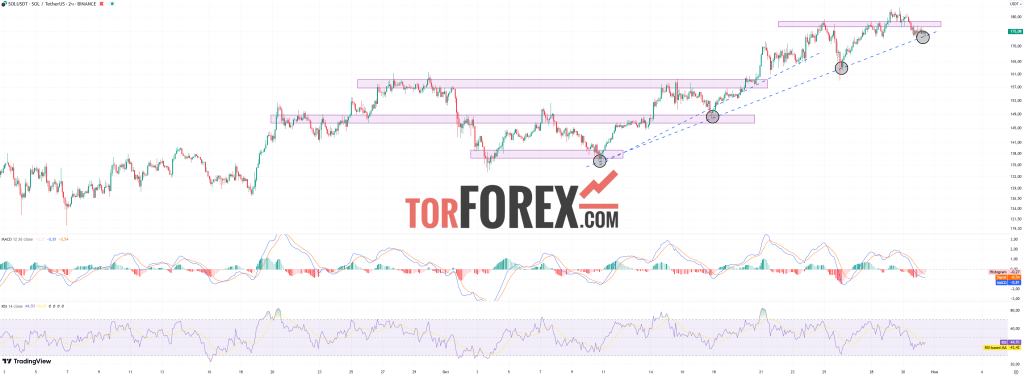 Solana прогноз SOL/USD на 31 октября 2024