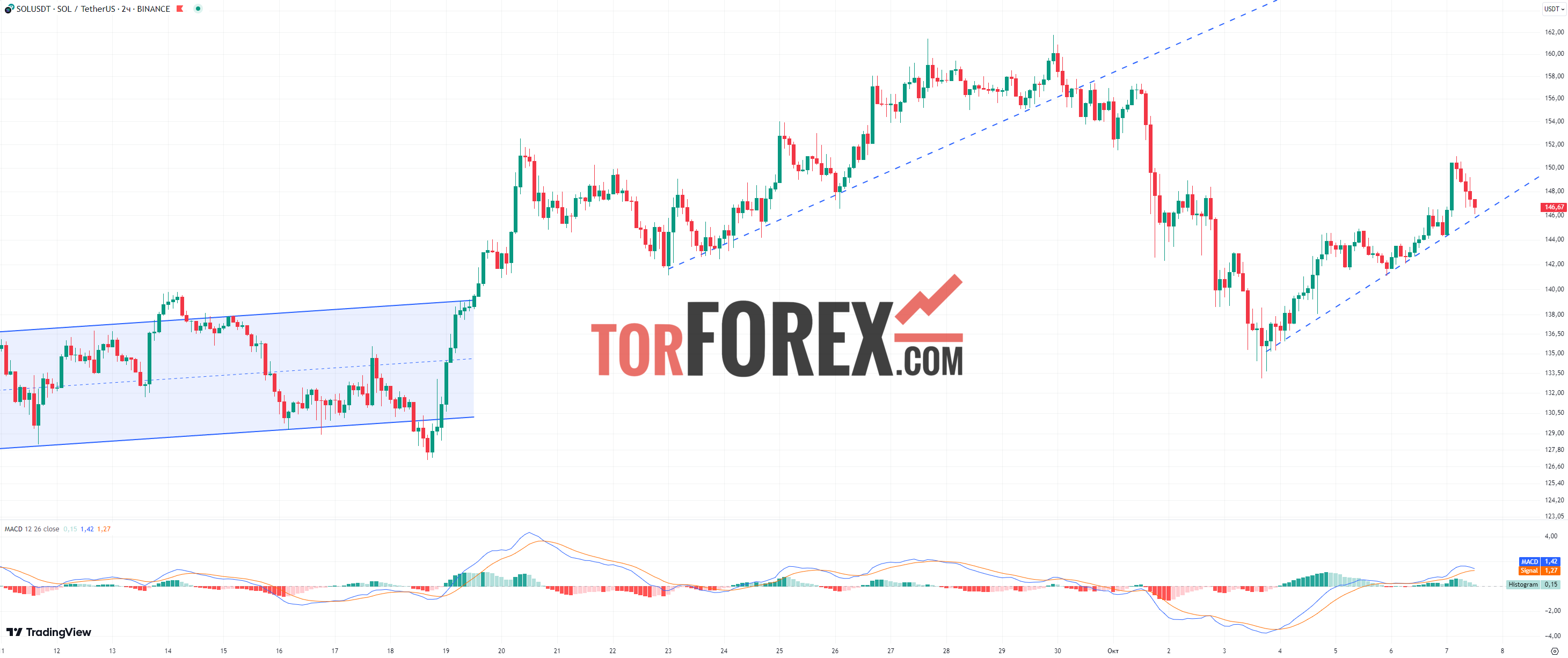 Solana прогноз SOL/USD на 7 октября 2024