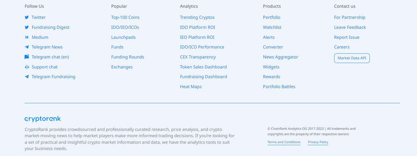 Сайи для трейдеров Crypto Rank io ru