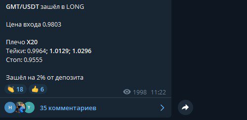 Телеграмм канал Albert Trade