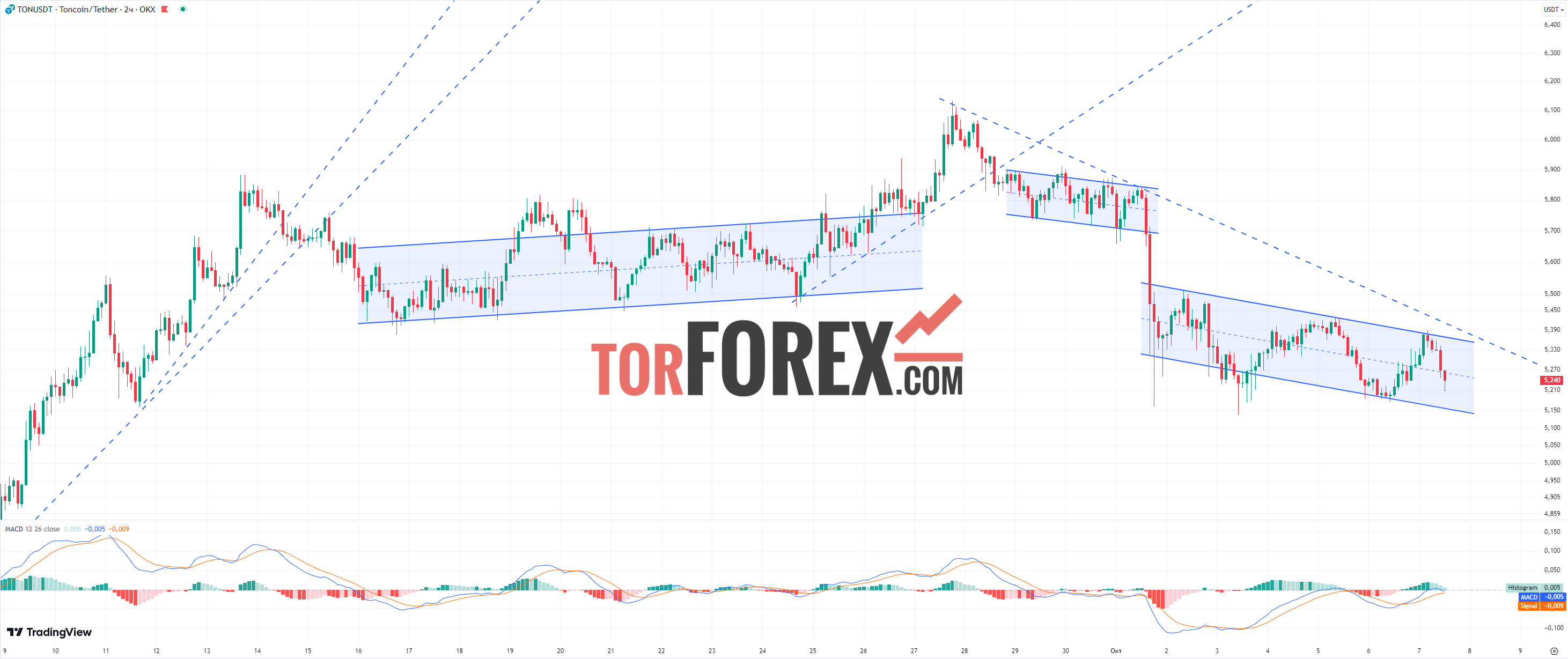 Toncoin прогноз TON/USD на 7 октября 2024