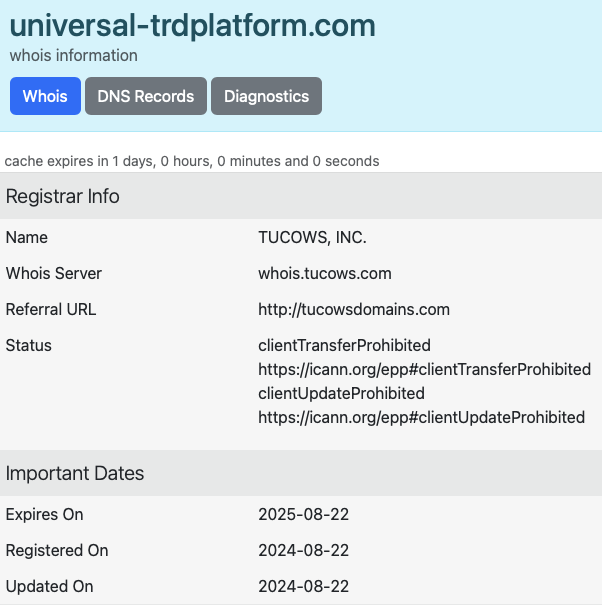 universal trade group развод