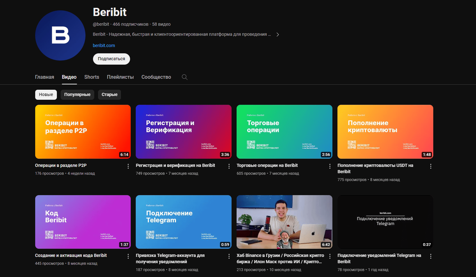 beribit биржа