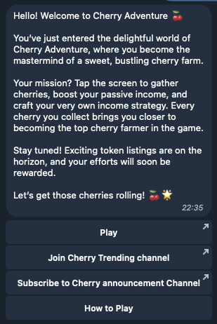 cherry game тапалка