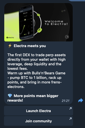 electra app bot