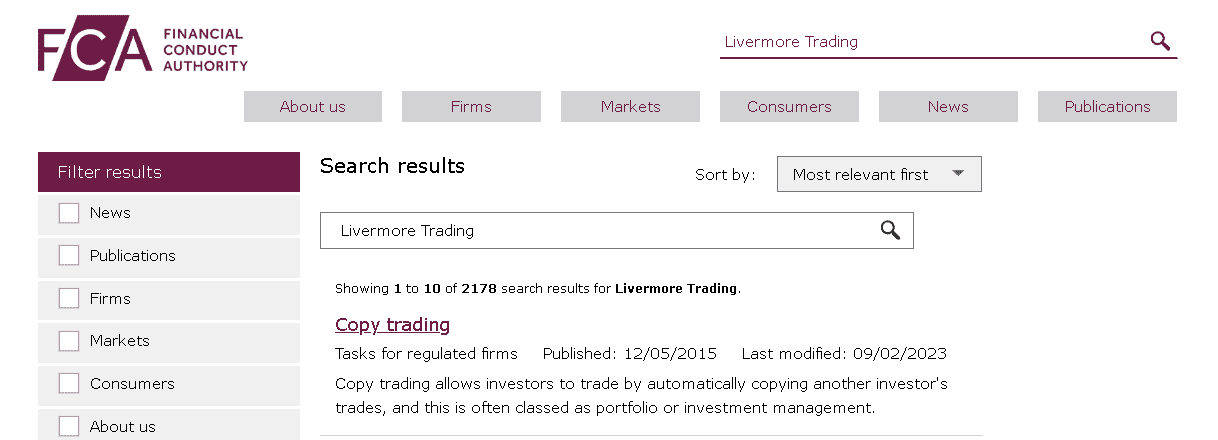 livermore trading сайт