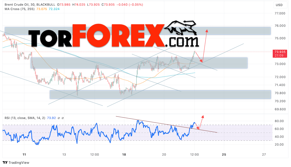 Нефть прогноз цены Brent на 22 ноября 2024