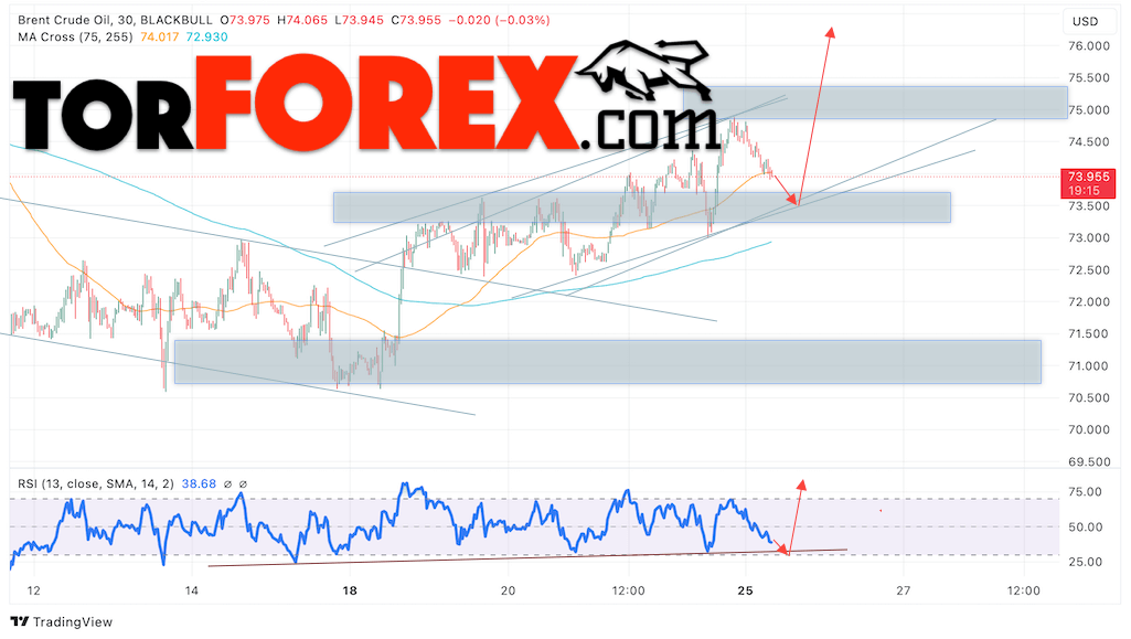 Нефть прогноз цены Brent на 26 ноября 2024