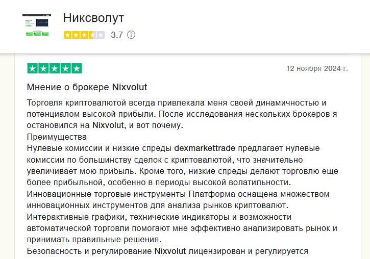 nixvolut биржа