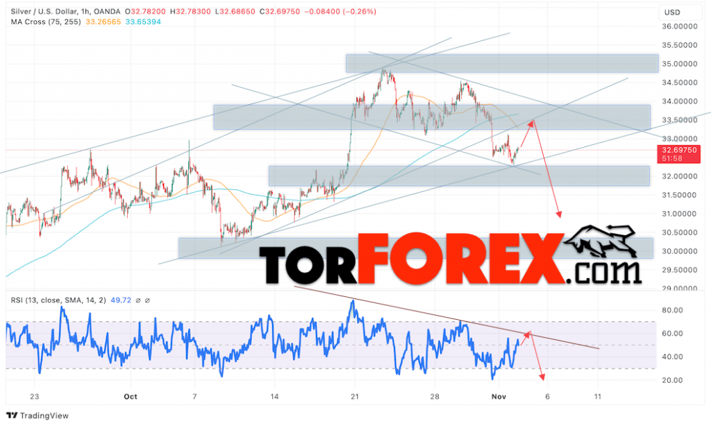 Прогноз Серебра на сегодня 5 ноября 2024