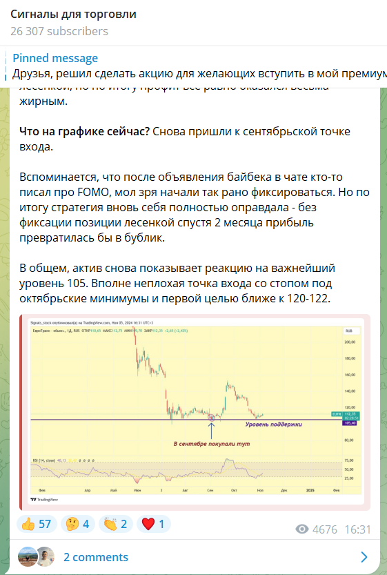 signals stock телеграмм канал