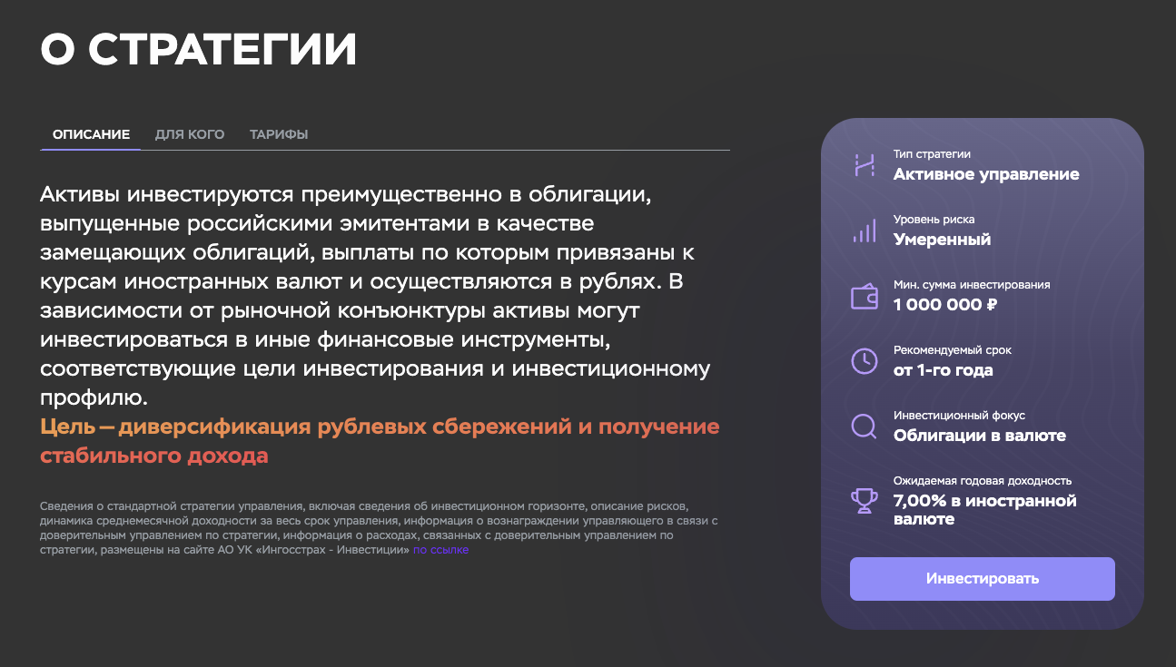 ук ингосстрах инвестиции