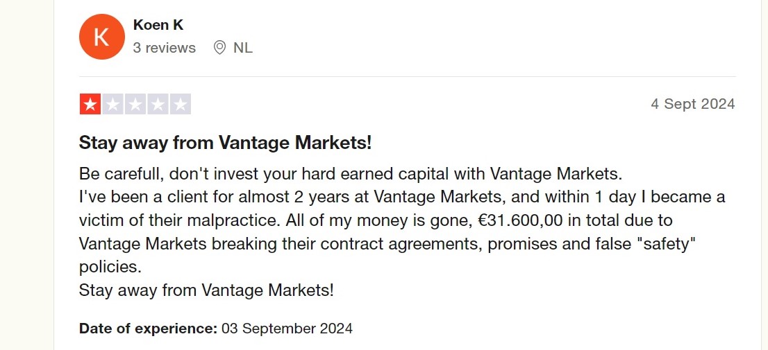 vantage markets отзывы