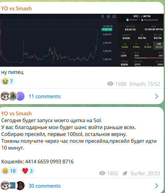 yo crypto телеграм