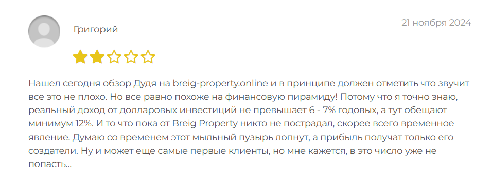 breig property отзывы