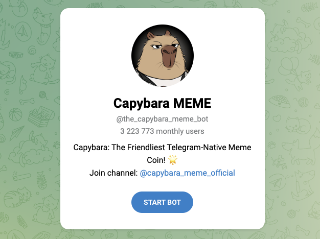 capybara meme telegram