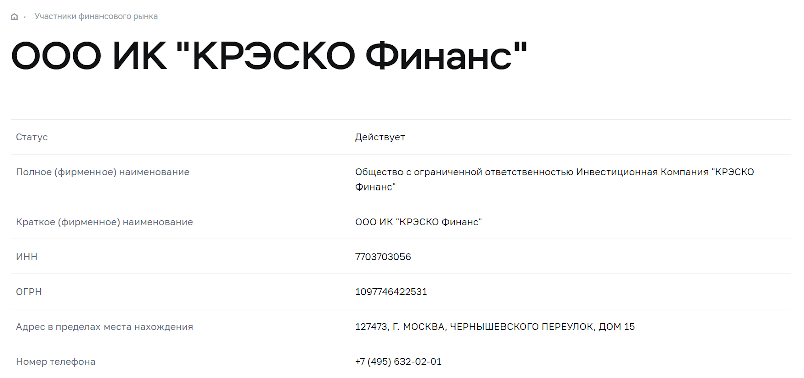 cresco finance отзывы