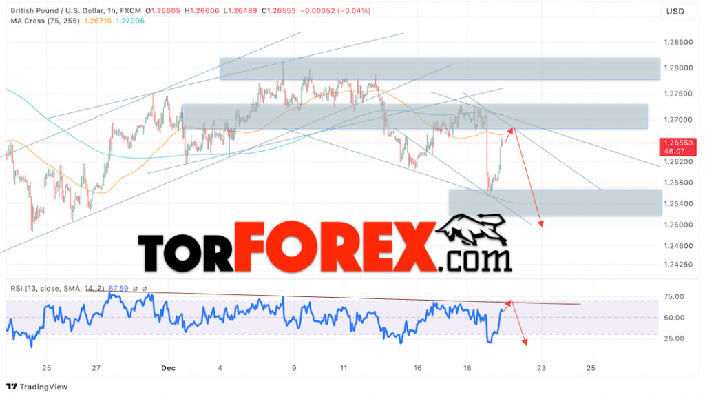 GBP/USD прогноз Британского Фунта на 20 декабря 2024