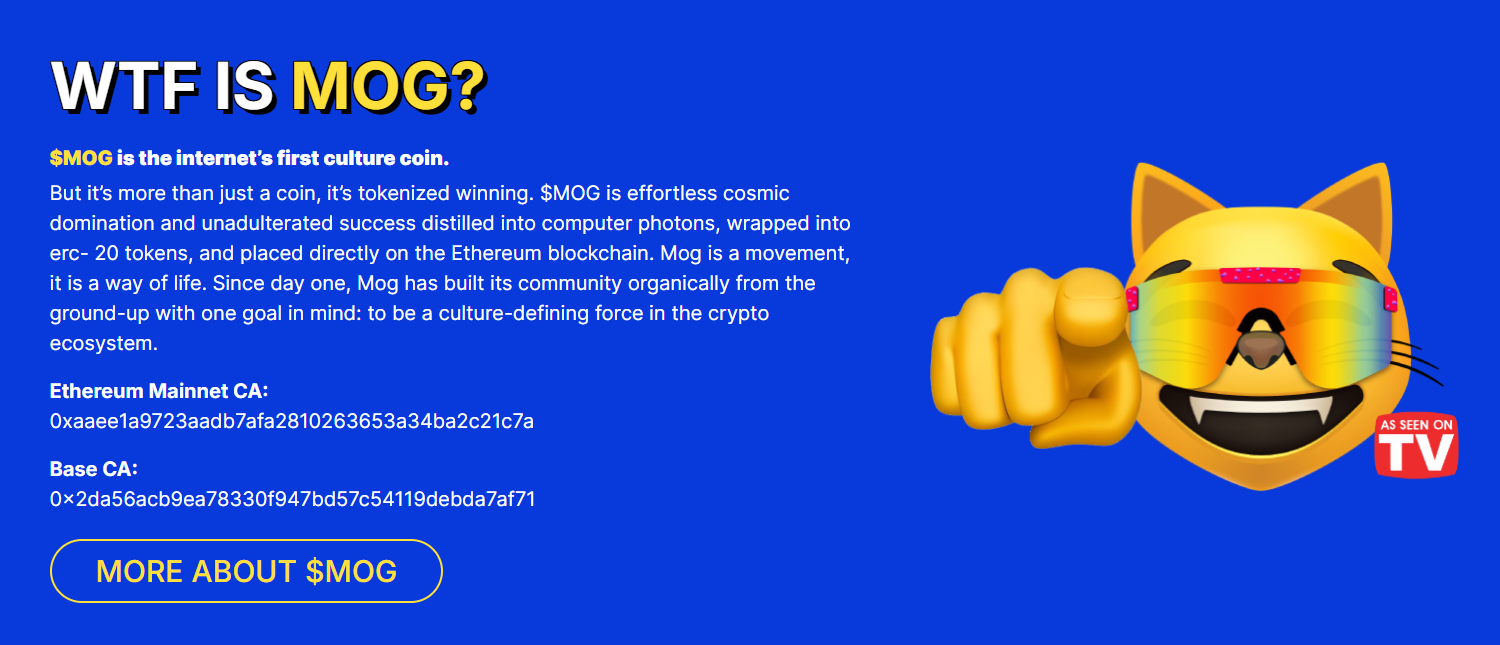 крипта Mog Coin курс