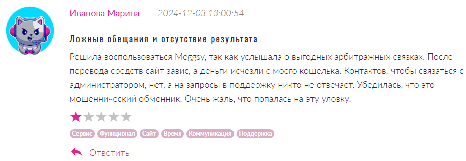 Meggsy отзывы