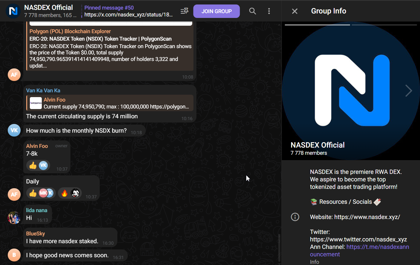nasdex token