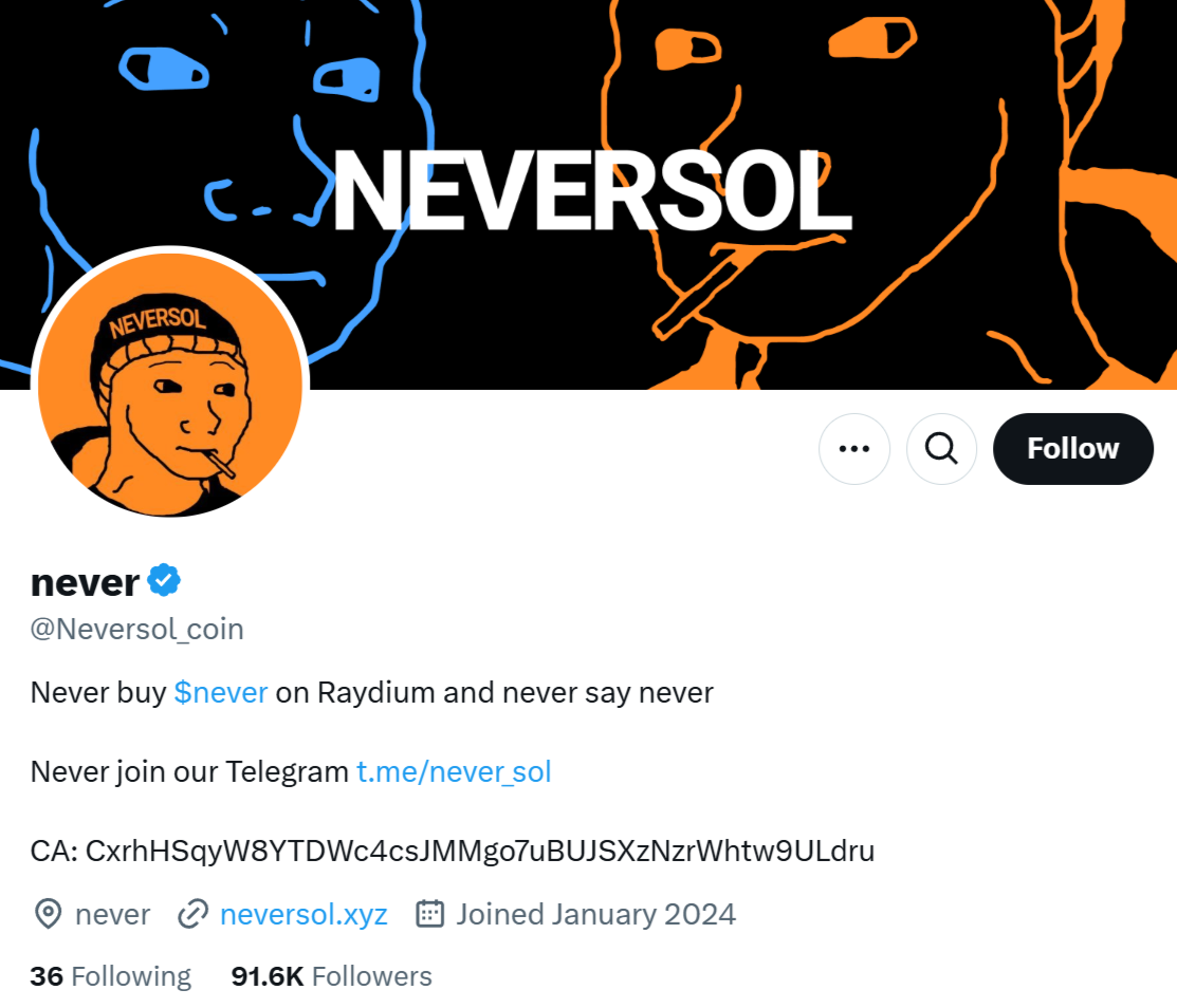 never токен