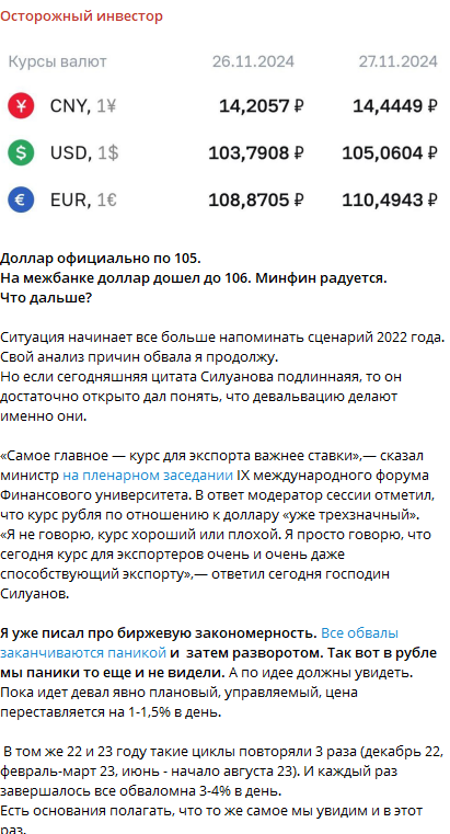 осторожный инвестор