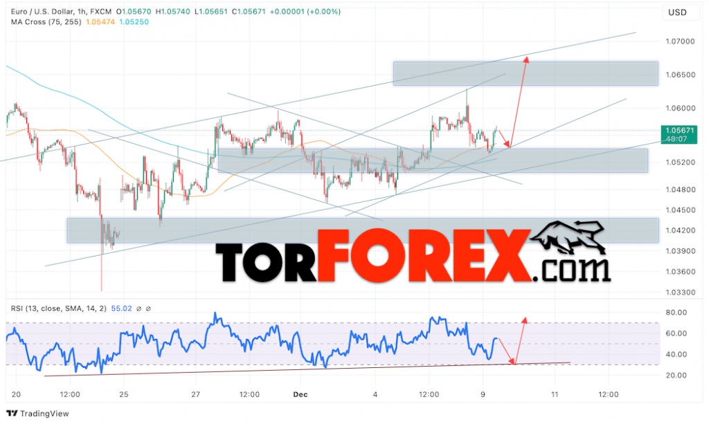 Прогноз Евро Доллар EUR/USD на 10 декабря 2024