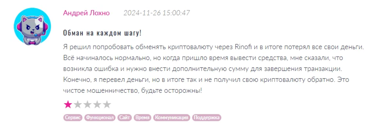 rinofi com отзывы