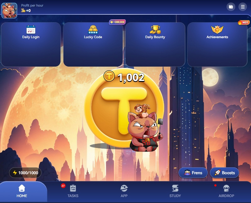 tap coins