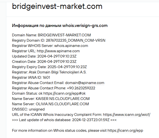 user bridgeinvestmarket com